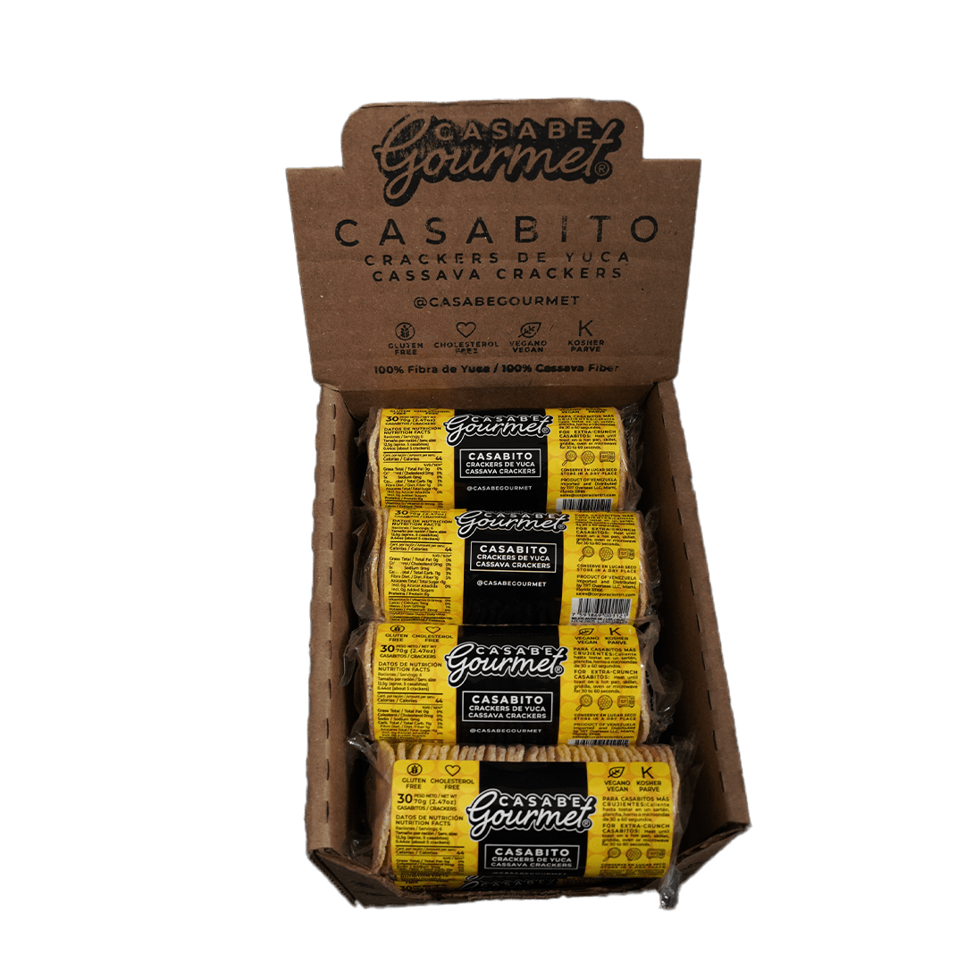 Casabe Gourmet - Casabito Box (70g each/12 Unid) - Budare Bistro