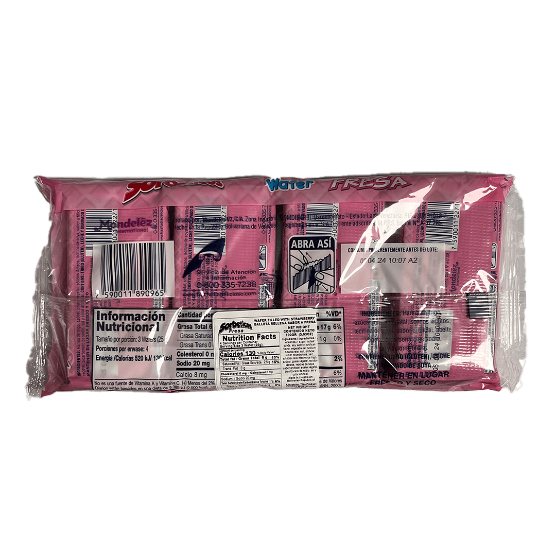Nabisco Sorbeticos Fresa (4 Unid/100g) - Budare Bistro