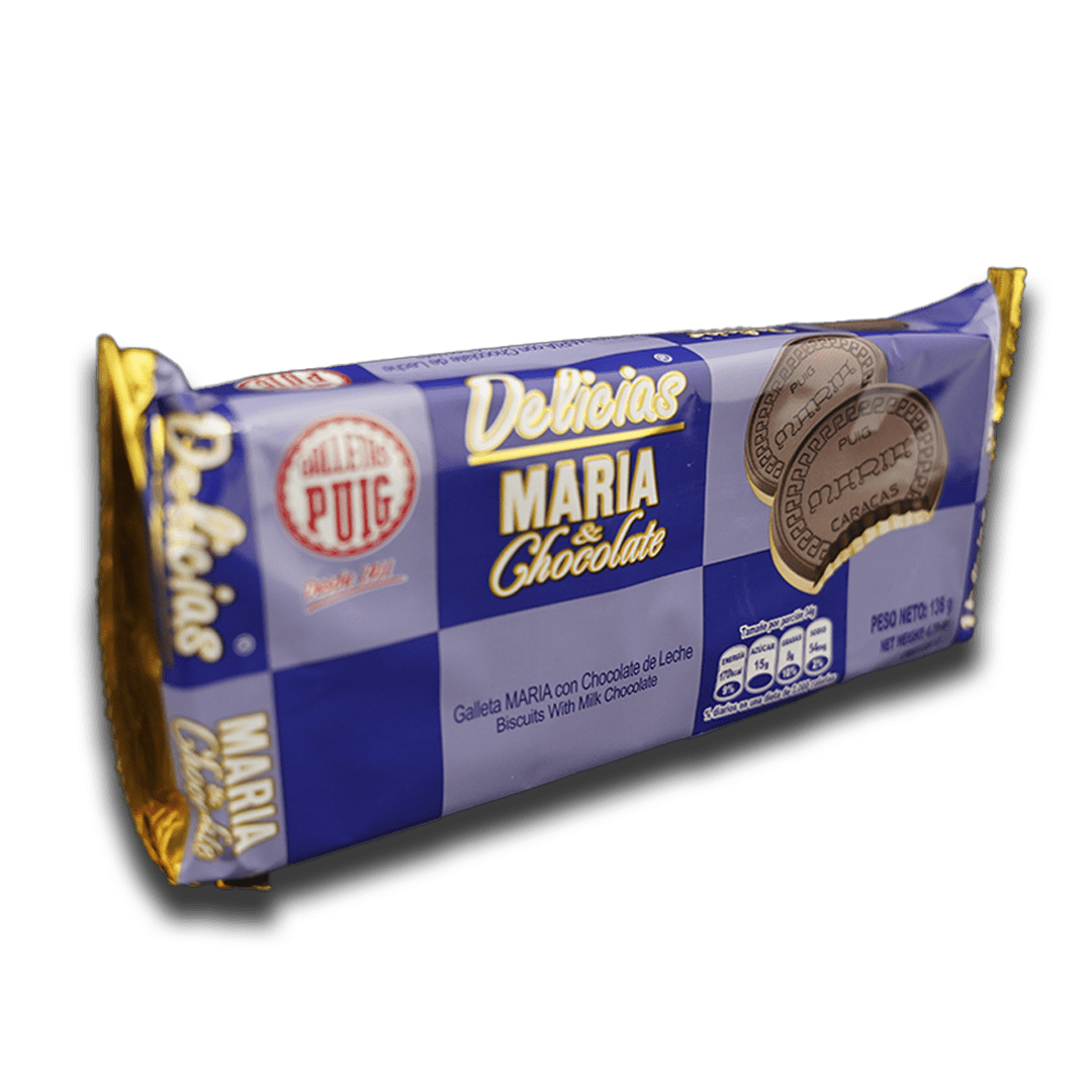 PUIG Delicias Maria de Chocolate (4 Unid/136g) - Budare Bistro