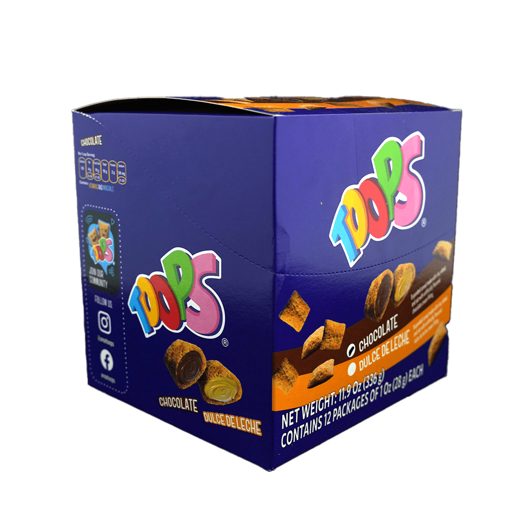 Toops Snack Bags Chocolate (12 Unid/28g each) - Budare Bistro