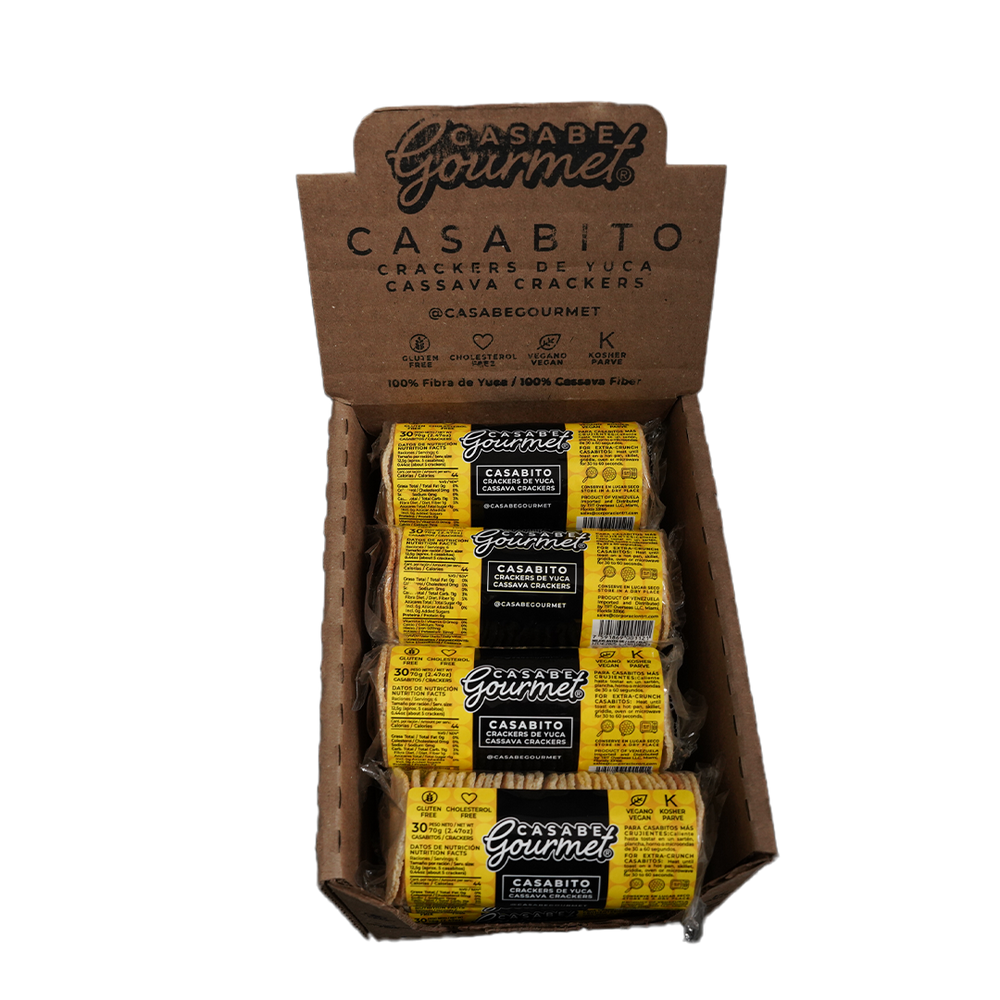 
                  
                    Casabe Gourmet - Casabito Caja (70g c/12 Unid)
                  
                