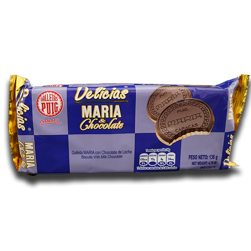 
                  
                    PUIG Delicias María de Chocolate (4 Unidades/136g)
                  
                
