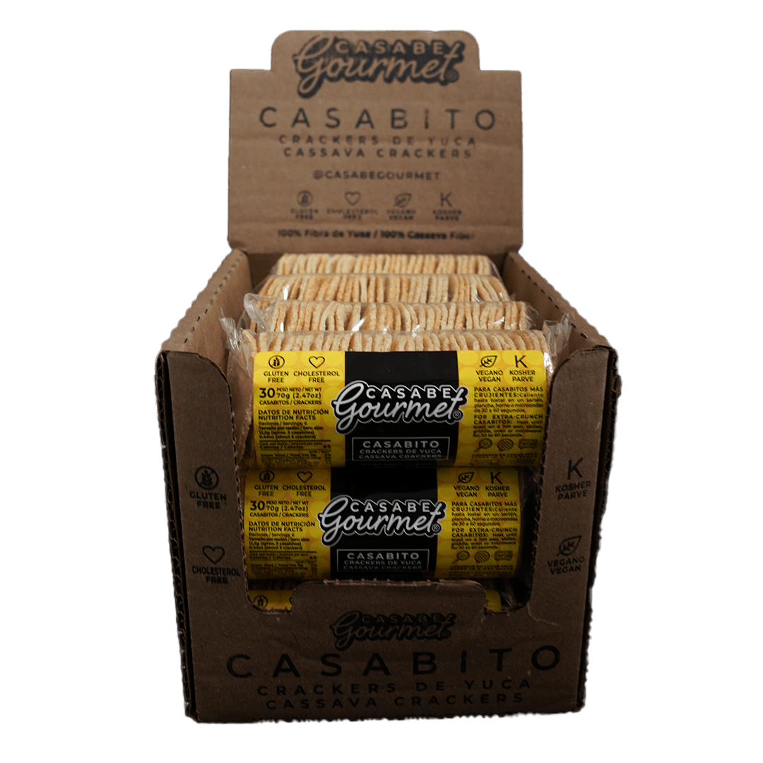 
                  
                    Casabe Gourmet - Casabito Box (70g each/12 Unid) - Budare Bistro
                  
                