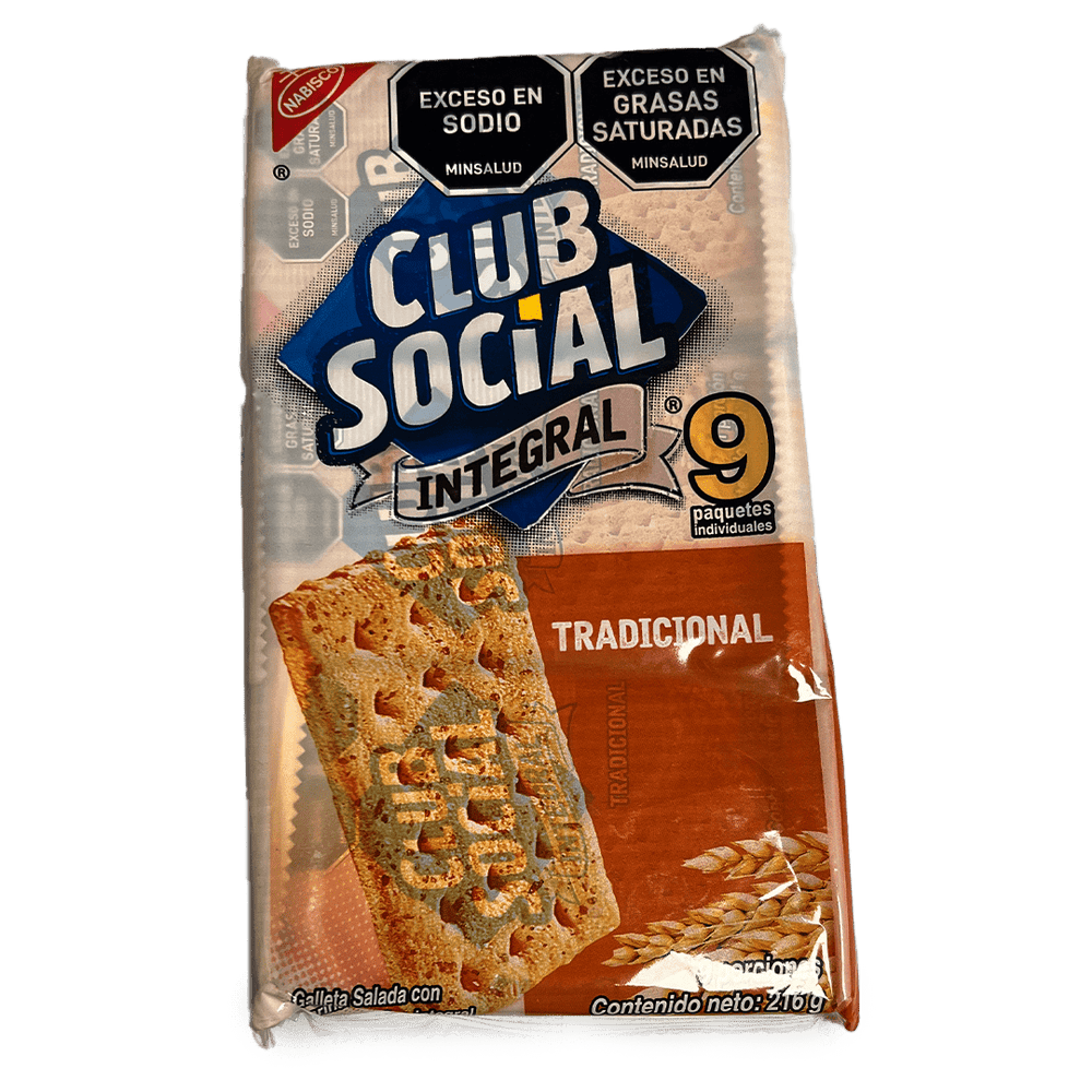 Club Social Integral (9 Unid/216g) - Budare Bistro