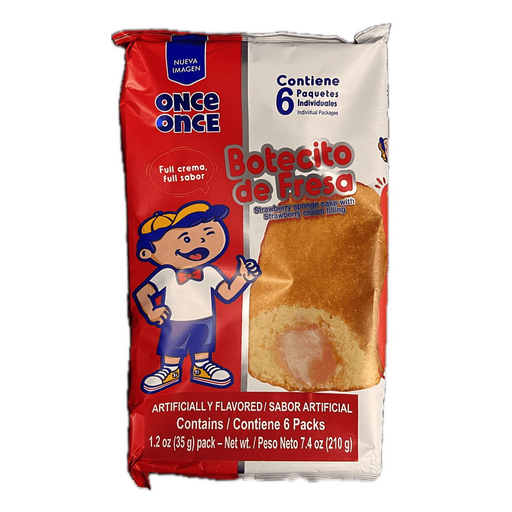 Once Once Botecito Fresa (6 Unid/210g) - Budare Bistro