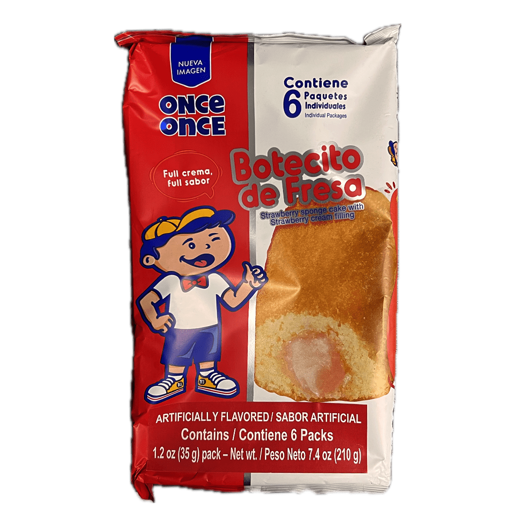 Once Once Botecito Fresa (6 Unid/210g) - Budare Bistro