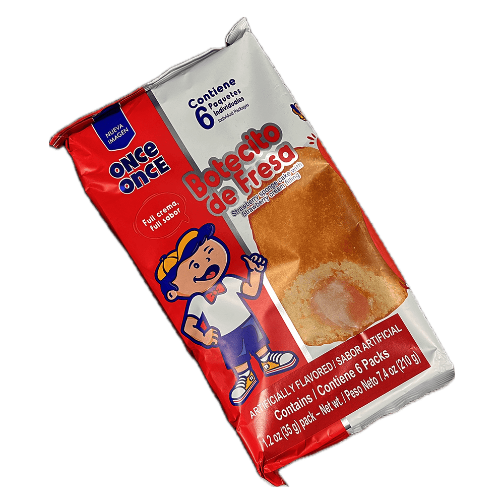 Once Once Botecito Fresa (6 Unid/210g) - Budare Bistro