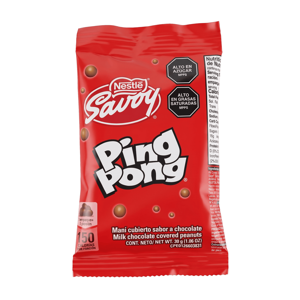Savoy Ping Pong (30g) (6 Unid Pack) - Budare Bistro