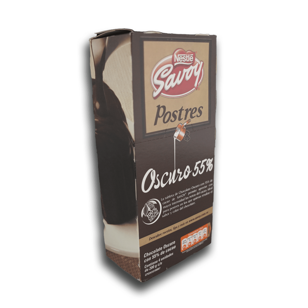 
                  
                    Savoy Postres Oscuro 55% (4 Unid/800g) - Budare Bistro
                  
                