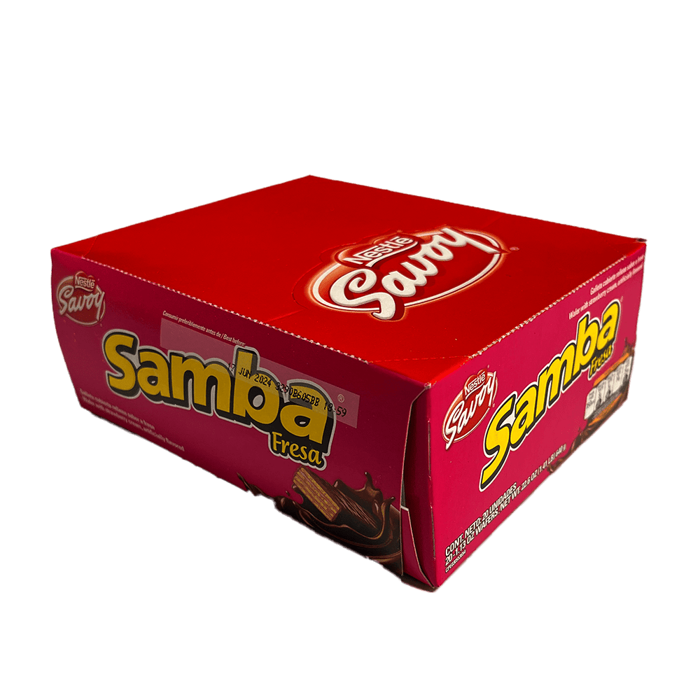 
                  
                    Savoy Samba Fresa Box (20 Unid/640g) - Budare Bistro
                  
                