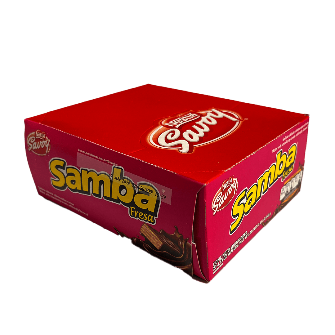 
                  
                    Savoy Samba Fresa Box (20 Unid/640g) - Budare Bistro
                  
                