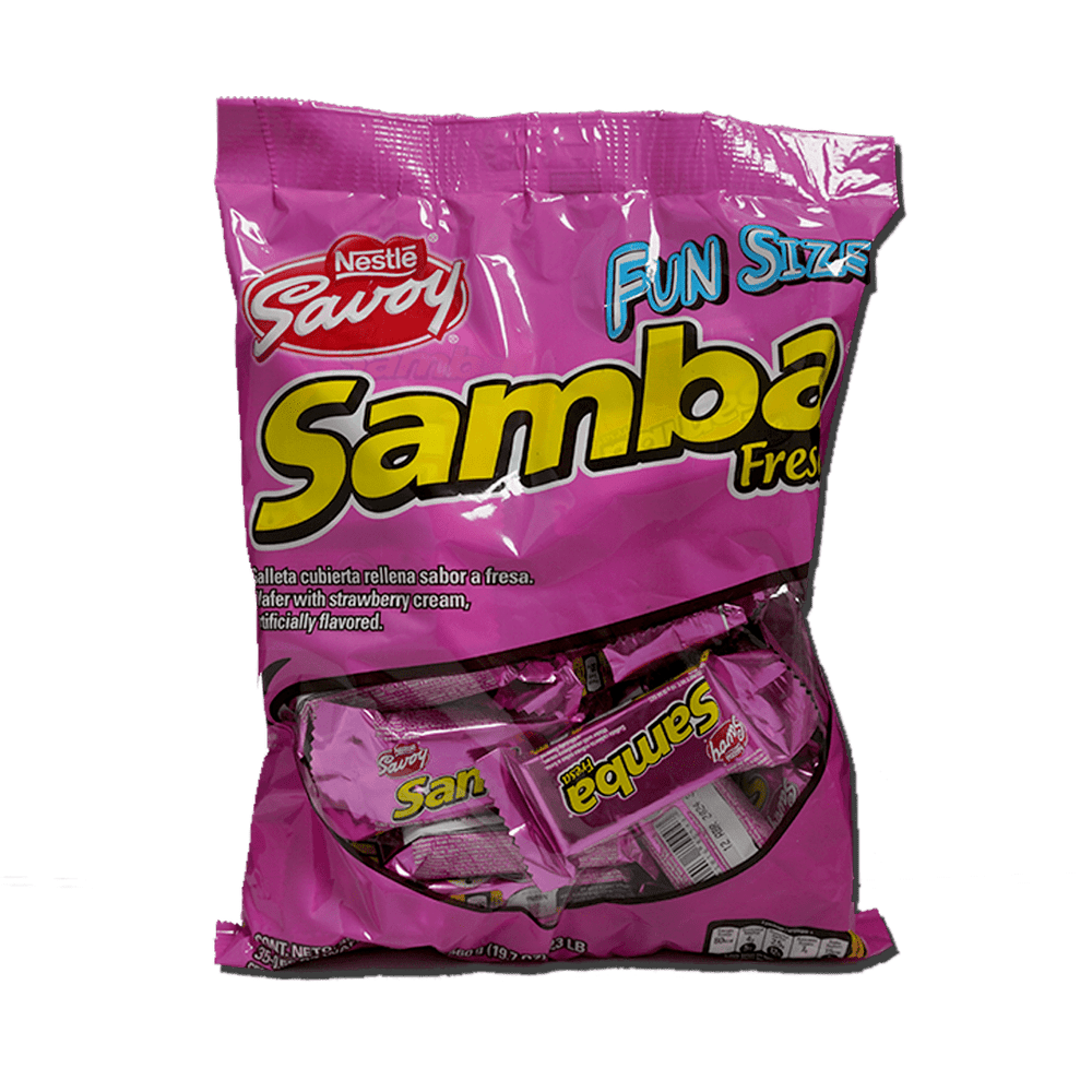 Savoy Samba Fresa Fun Size (35 Unid/560g) - Budare Bistro