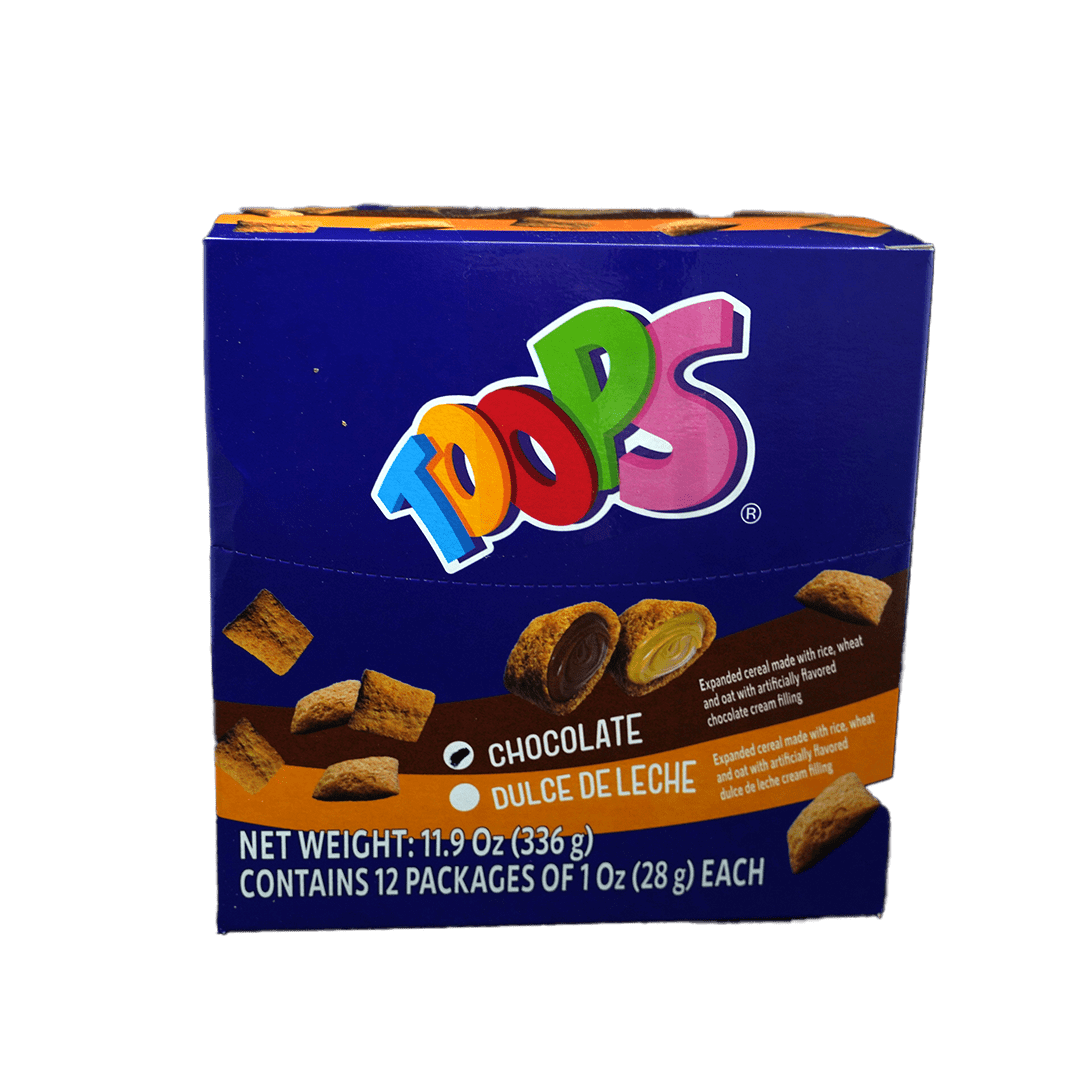 
                  
                    Toops Snack Bags Chocolate (12 Unid/28g each) - Budare Bistro
                  
                